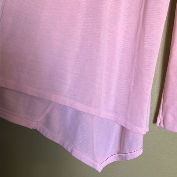 Fresh Produce Women's Pink Long Sleeve Top sharkbite hanky hem size Md/lg - Picture 8 of 9